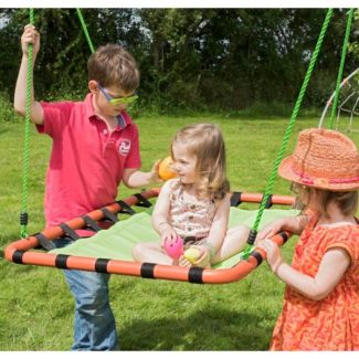 RELAX - Tapis volant, vert et orange