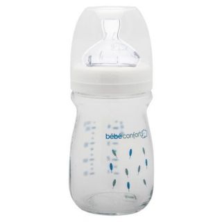 Bebe Confort Biberon Maternity en verre 130 ml Indians Blanc (0-6M +)