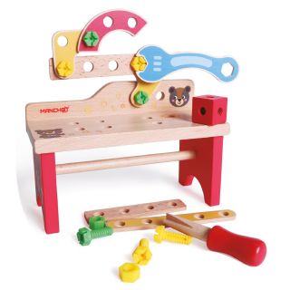 Table à outils en bois pour enfants - Manchot