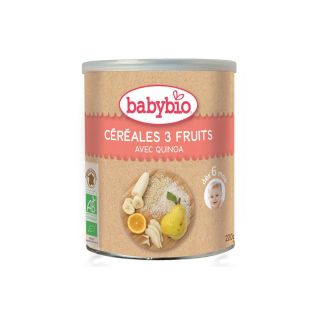 Babybio Céréales 3 Fruits 220 g